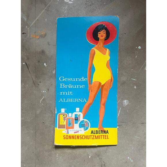 1960s retro sign, advertising, mod, retro, German, Berlin, beauty, bikini - Picture 1 of 13